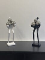 Abstract Figure with Silver Balls - Image 4