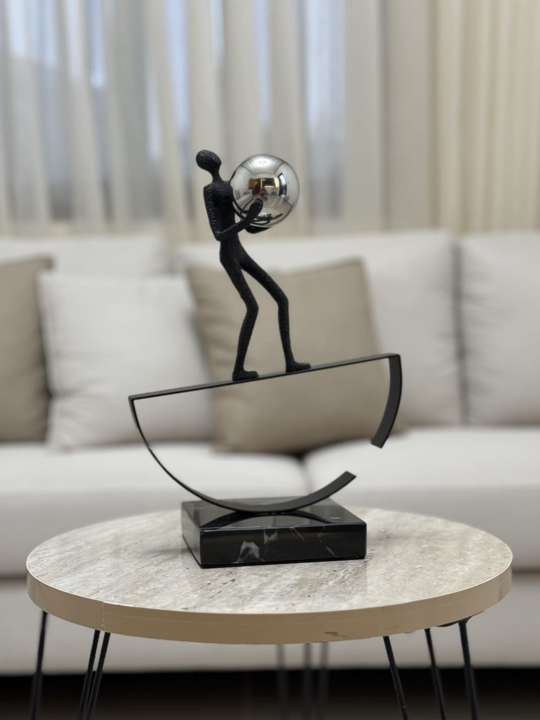 IMG_3132 Balancing Man With Steel Sphere - Image 1