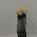 Geometric Elegance Cube Vase