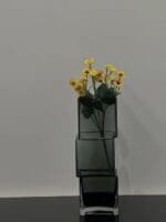 Geometric Elegance Cube Vase