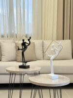 Lady Holding Frame Sculpture - Image 2