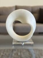 Granite Sculpture with Glass Base - Image 3