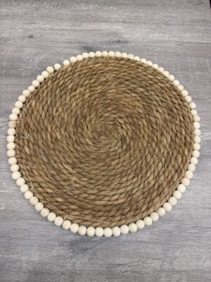 Beaded Jute Placemat