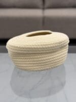 Handwoven Rope Tissue Box - Image 3