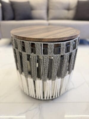 Storage Basket Set / Table With Lid