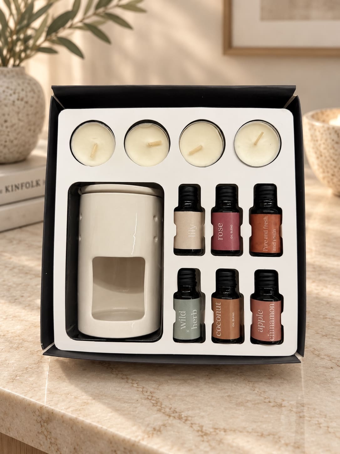 ED29C829-42B3-46F3-B81C-2BA09DDAB9CA Aroma Oil Burner Set - Image 1