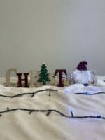 Wooden Christmas Letter