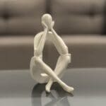 White Contemplative Figure