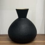 Black Textured Decorative Vase