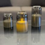 Glass Dome LED Candle - Set of 3