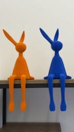 Velvet Sitting Bunny - Image 2