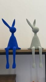 Velvet Sitting Bunny - Image 3