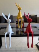 Glossy Sitting Bunny - Image 2