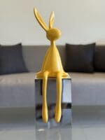Glossy Sitting Bunny - Image 4