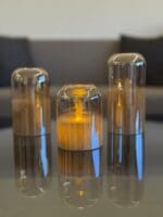 Glass Dome LED Candle - Set of 3 - Image 5