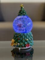 Santa & Reindeer Christmas Snow Globe - Image 2