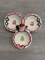 Santa Triple Serving Dish - Image 2