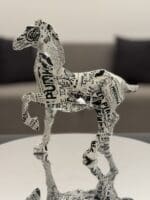 Newspaper Print Horse - Image 2