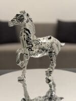 Newspaper Print Horse